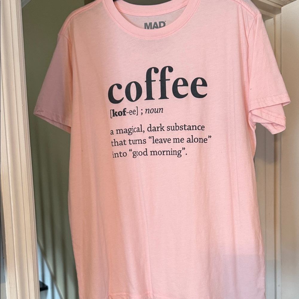 MAD Engine Pink Tee with Graphic Print